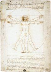 Leonardo da Vinci - De vitruvische man