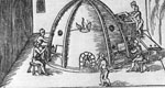 Tekeningen van oude glasoven 