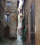 De smalle straatjes van Arezzo