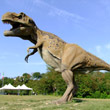 Dinosaurussen op ware grootte in het Parco dei Dinosauri - Dinosauruspark