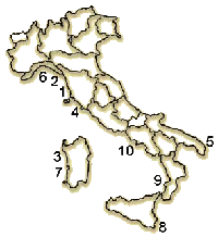 Blauwe vlag stranden