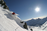 Off piste skiën in Monte Rosa skigebied in de Valle di Gressoney