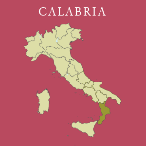 Kaart van Calabria