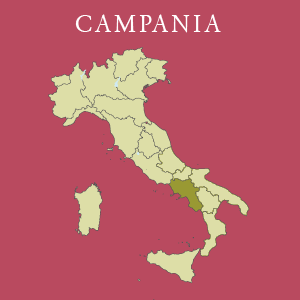 Kaart van Campania