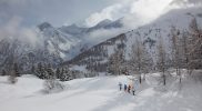 Sneeuwschoenwandelen in de Italiaanse bergen