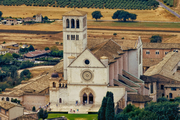 Assisi, de kerk van de heilige Franciscus