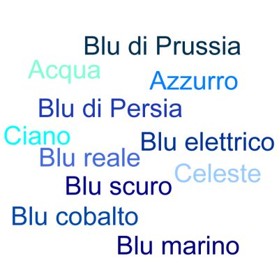 Verschillende kleuren blauw - Taalweetje