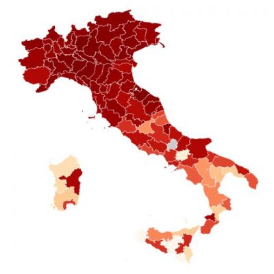 Corona-virus in Italië - situatie op 15 maart 2020
