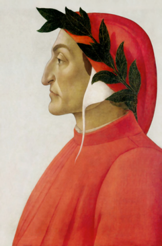 Dante Alighieri door Sandro Boticelli 1495
