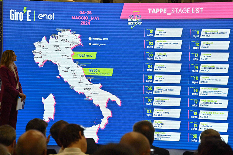 Giro E 2024 etappes