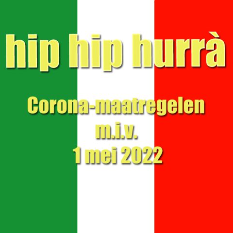 Corona maatregelen Italie per 1 mei 2022