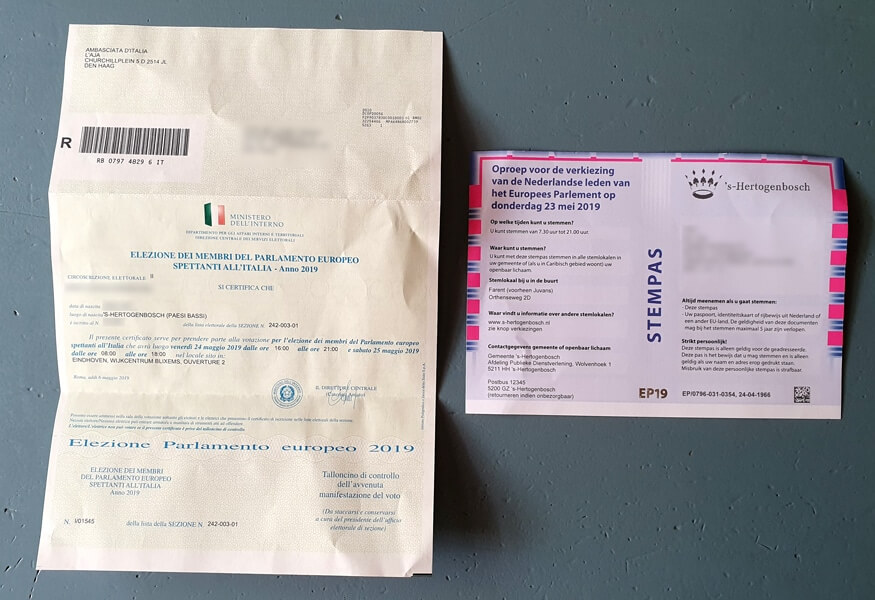 italiaanse versus nederlandse stempas