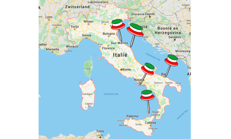 vakantiebestemmingen italianen 2021