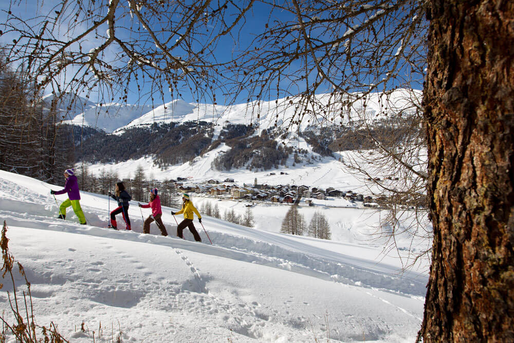 Livigno wandelen op sneeuwschoenen© RobyTrabucchi