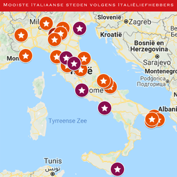 Mooiste Italiaanse steden volgens Italieliefhebbers