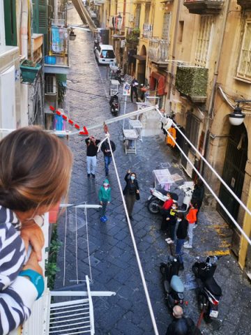 Napels les vanaf balkon © Giulio Cavalli