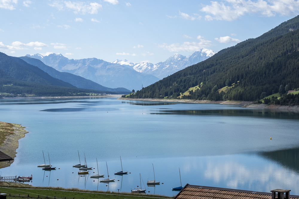 vakantie zuid tirol Lago di Resia Reschensee in Italie