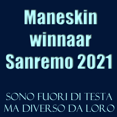 Maneskin, winnaar Sanremo Festival 2021