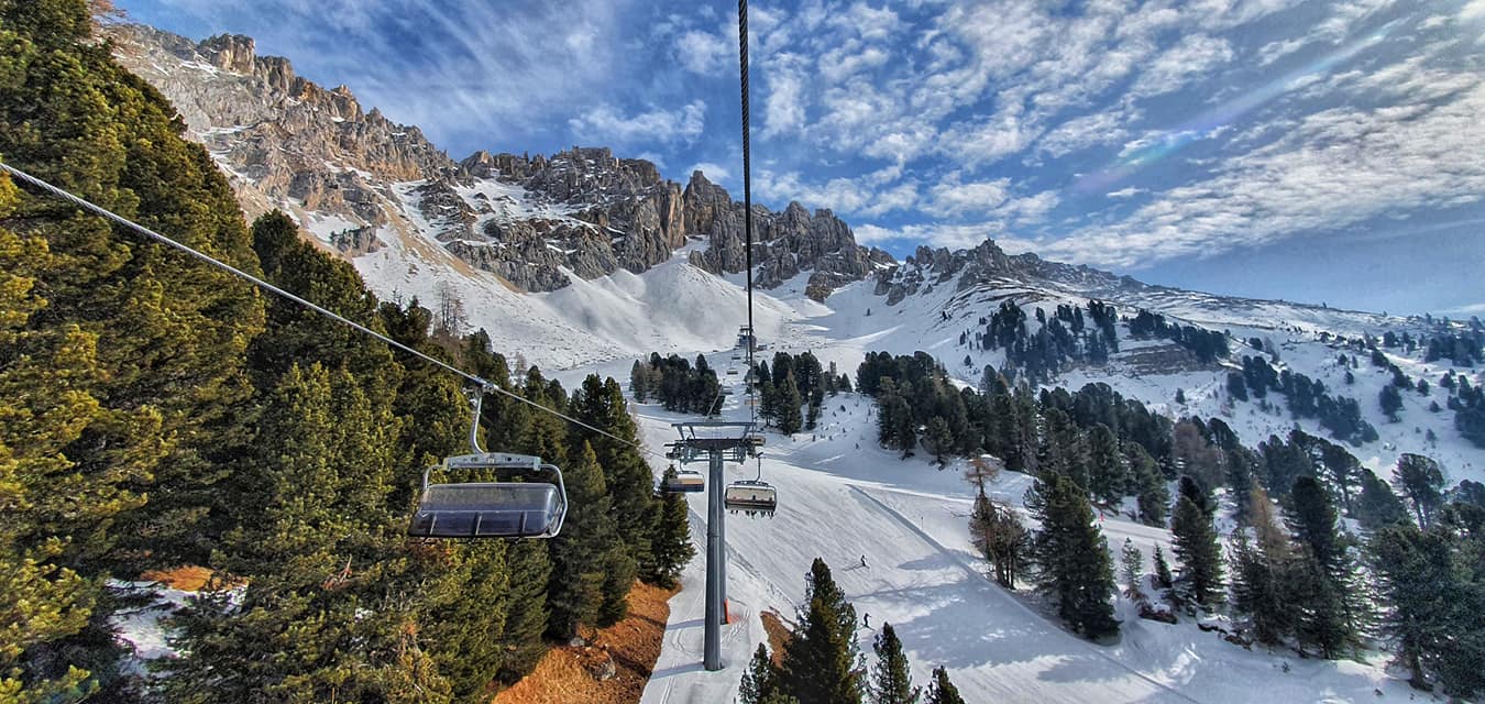 Wintersport in Val di Fiemme, Trentino, skicenter Latemar
