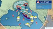 De gevolgen van het noodweer in Italie