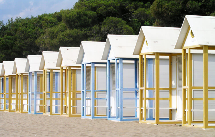 strandhuisjes © Claudia Zanin