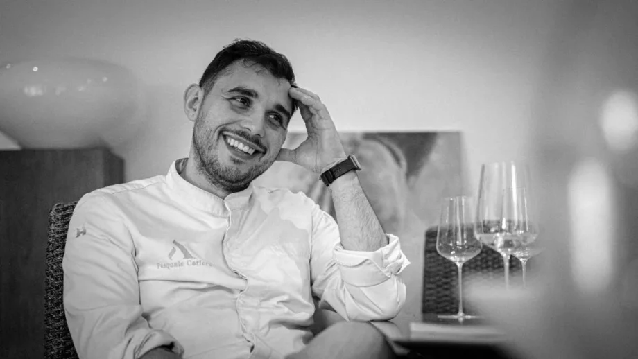 top50 Beste Italiaanse restaurants buiten Italië 2026 lijst. Op de foto Pasquale Carfora van Restaurant Aroma 