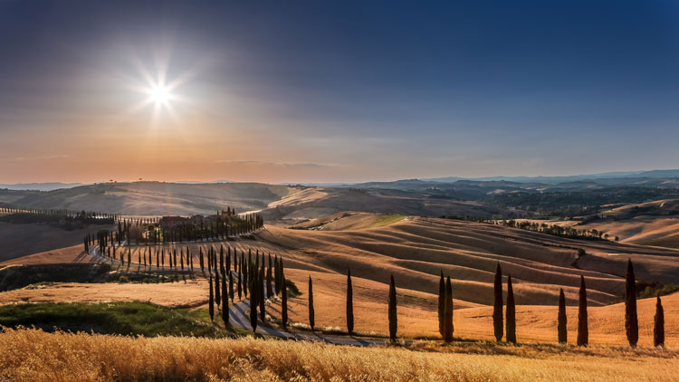 Uitzicht op Toscane © Samuele Bertoli