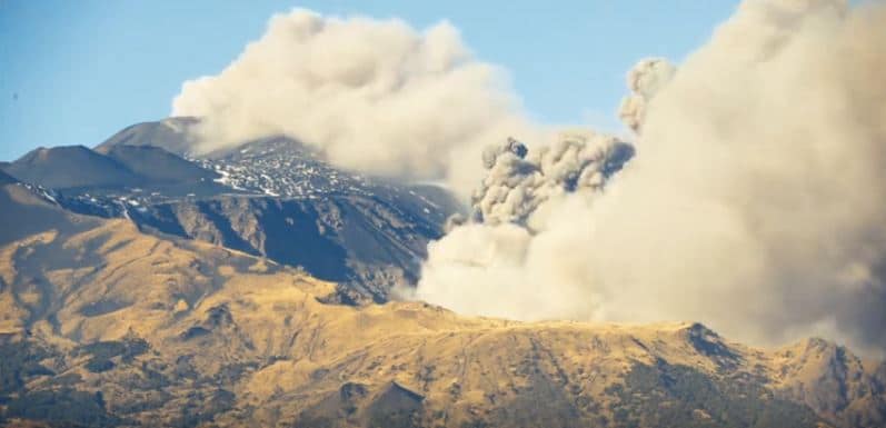 Uitbarsting Etna 24 december 2018