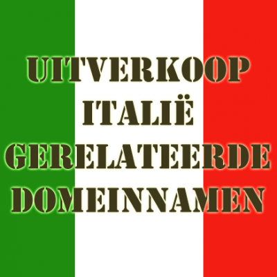 Uitverkoop Italië gerelateerde domeinnamen
