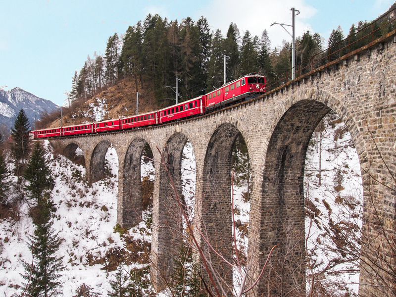 Bernina Express, Trenino Rosso, Rhätische Bahn© Claudia Zanin