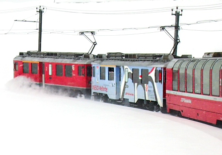Bernina Express, Trenino Rosso, Rhätische Bahn© Claudia Zanin